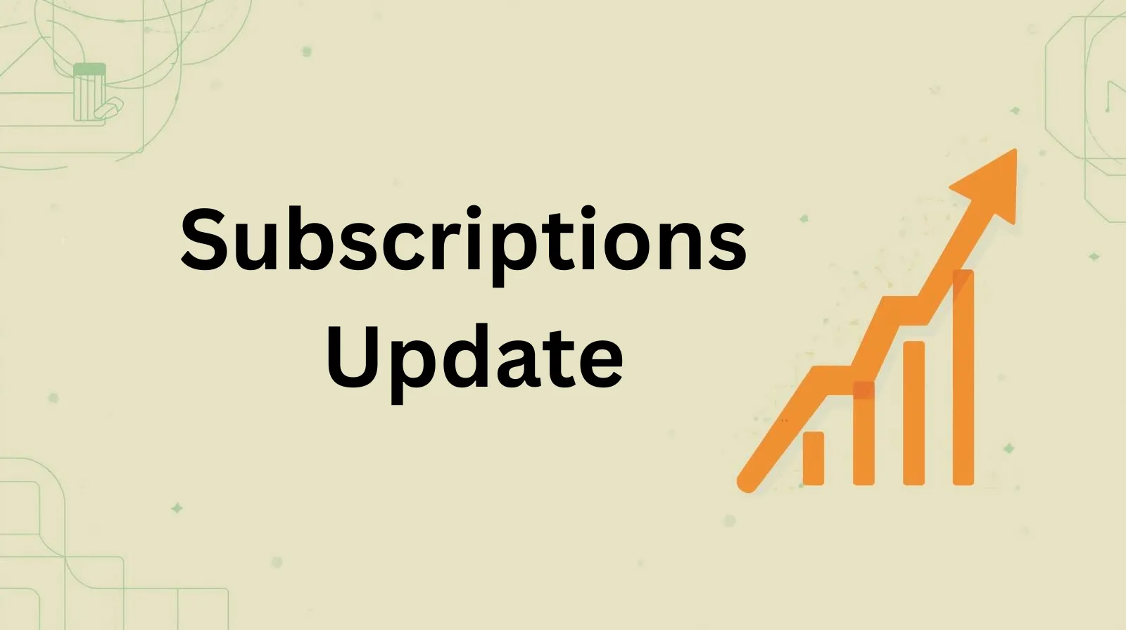 Subscriptions update banner